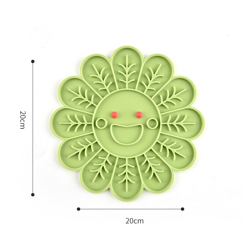 Tapis de léchage Modèles, Poisson, Fleur et Patte en silicone