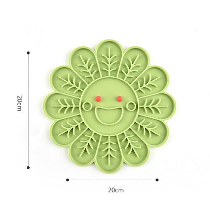 Tapis de léchage Modèles, Poisson, Fleur et Patte en silicone