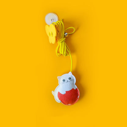 New Funny Cat Stick Toy Hanging Door Pet Hanging Catnip Toy Adjustable Self-Hey Funny Cat Toy