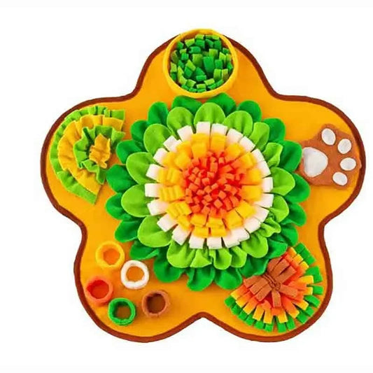 Tapis de Fouille Fleur Multicolore 60cm x 60cm Niveau 3