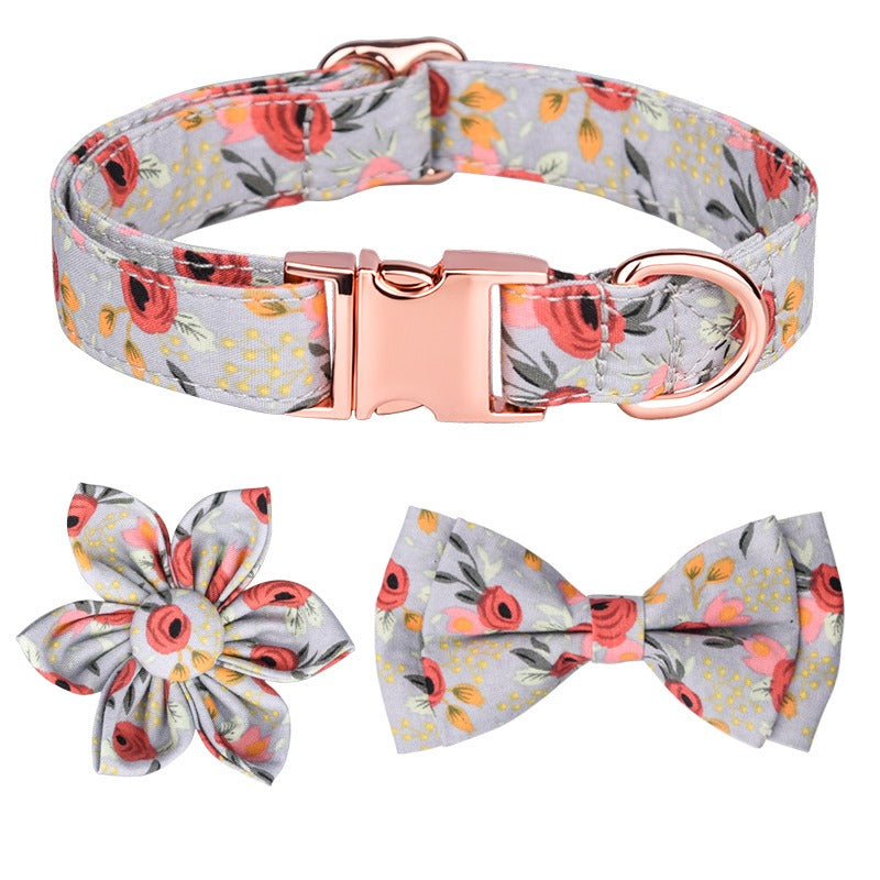 Ensemble Colliers en Cotton à motifs de Fleurs - 2 Choix de Couleurs