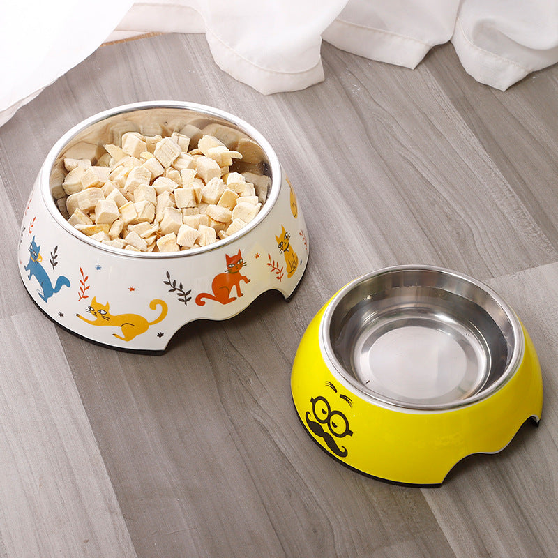 Superbes Gamelles en acier inoxydable et Céramique 2 en 1 de la collection Melanie pour chiens, chats et petits mammifères