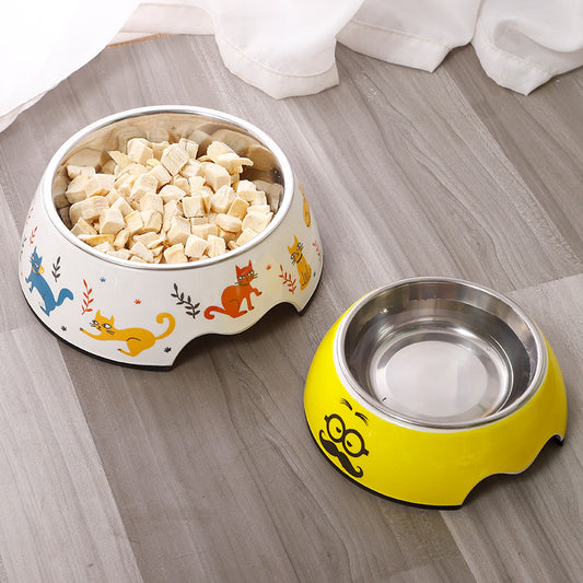Superbes Gamelles en acier inoxydable et Céramique 2 en 1 de la collection Melanie pour chiens, chats et petits mammifères
