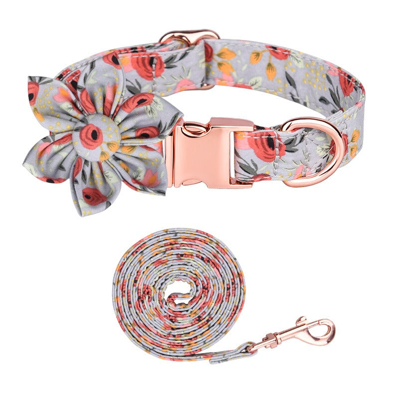 Ensemble Colliers en Cotton à motifs de Fleurs - 2 Choix de Couleurs