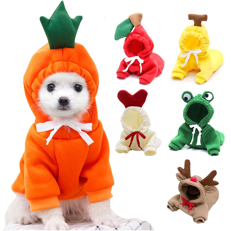Costume d'halloween tendance Petit Renne en polaire - Pour Chiens et Chats