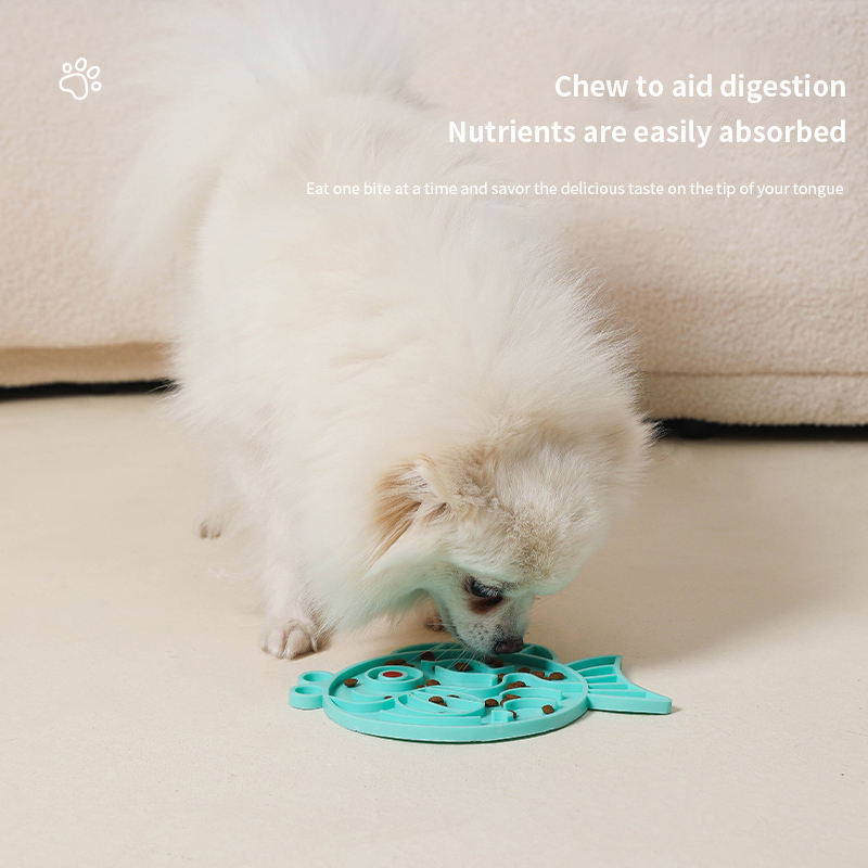 Tapis de léchage interactif Dauphin et Poisson pour Chats et Chiens