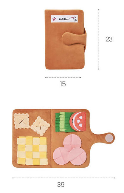 Tapis de Fouille Menu Spécial - Jeu Interactif Anti-Glouton pour Chien & Chat