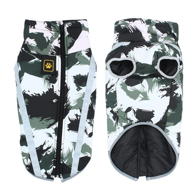 Manteau d'Hiver pour Grand Chien - Imperméable, Réfléchissant et Ultra Chaud