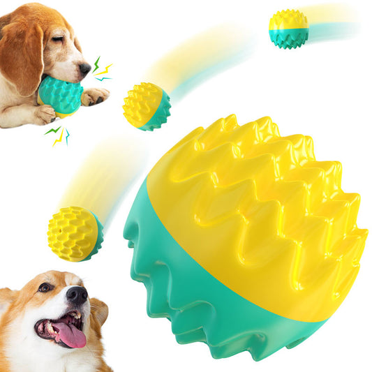 Balle Interactive de Nettoyage Dentaire pour Chien - Jouet d'Entraînement Sonore