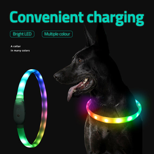 Collier lumineux à DEL et recharge USB