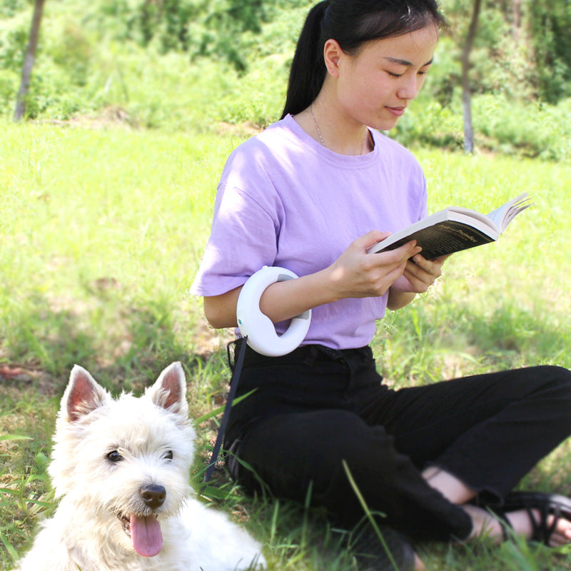 Nouvelle laisse rétractable automatique pour chien avec lumière DEL