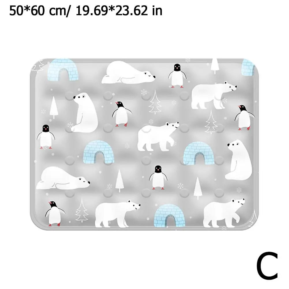 Tapis de refroidissement Motifs Ours Polaire pour Chiens et Chats