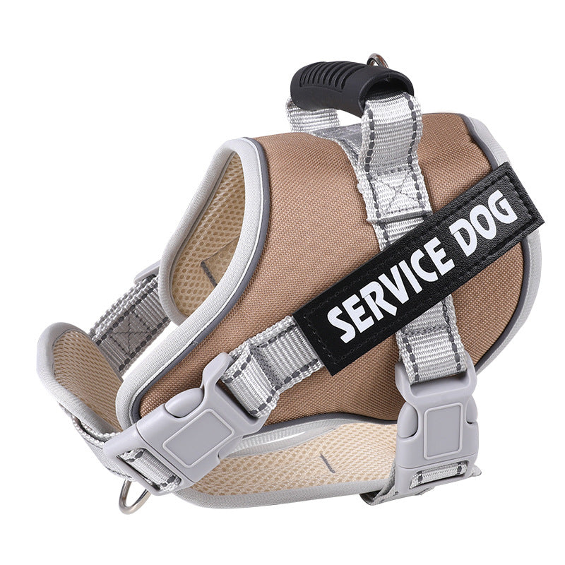 New Dog Chest Strap Large Dog Vest Style Walking Explosion-Proof Reflective Pet Chest Strap