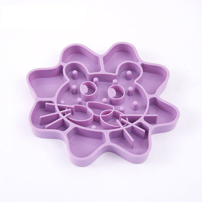Pet Cat Face Slow Food Bowl Slow Food Bowl Anti Choking Dog Bowl Cat Bowl Anti Overturning Silicone Slow Food Bowl