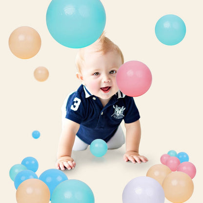 Baby Playpen 100 pcs/lot 5.5cm/7cm Ocean Ball Macaron Candy Air Ball Soft PE Swimming Pool Playpen Toy Ball