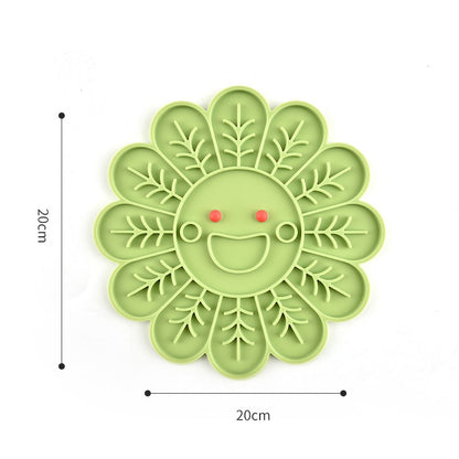 Tapis de léchage Modèles, Poisson, Fleur et Patte en silicone