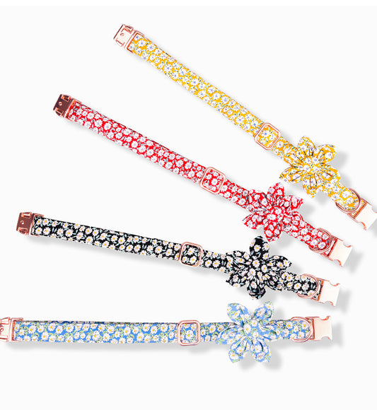 Colliers Fleurit avec Boucle en Fleur - 4 Choix de couleurs