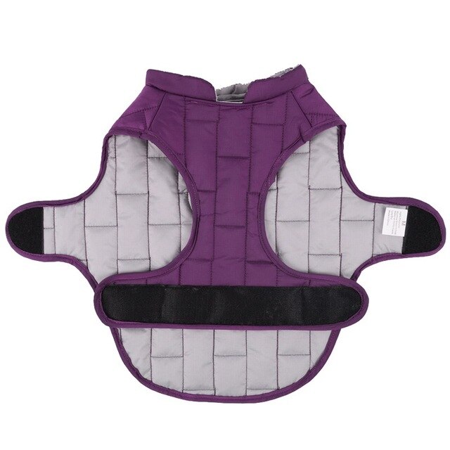 Winter Dog Clothes for Large Dogs Reflective Waterproof Big Dog Vest Jacket Reversible Bulldog Coat Adjustable Clothing for Dogs
