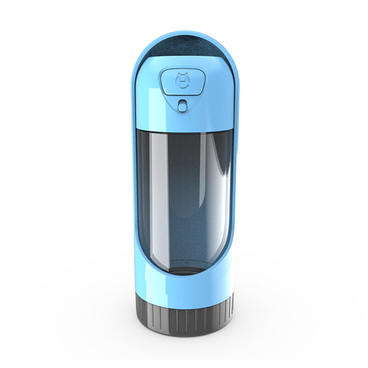 Bouteille - Gourde d'eau portable anti-chutes et antifuite avec filtre au charbon 300ml - Bleu