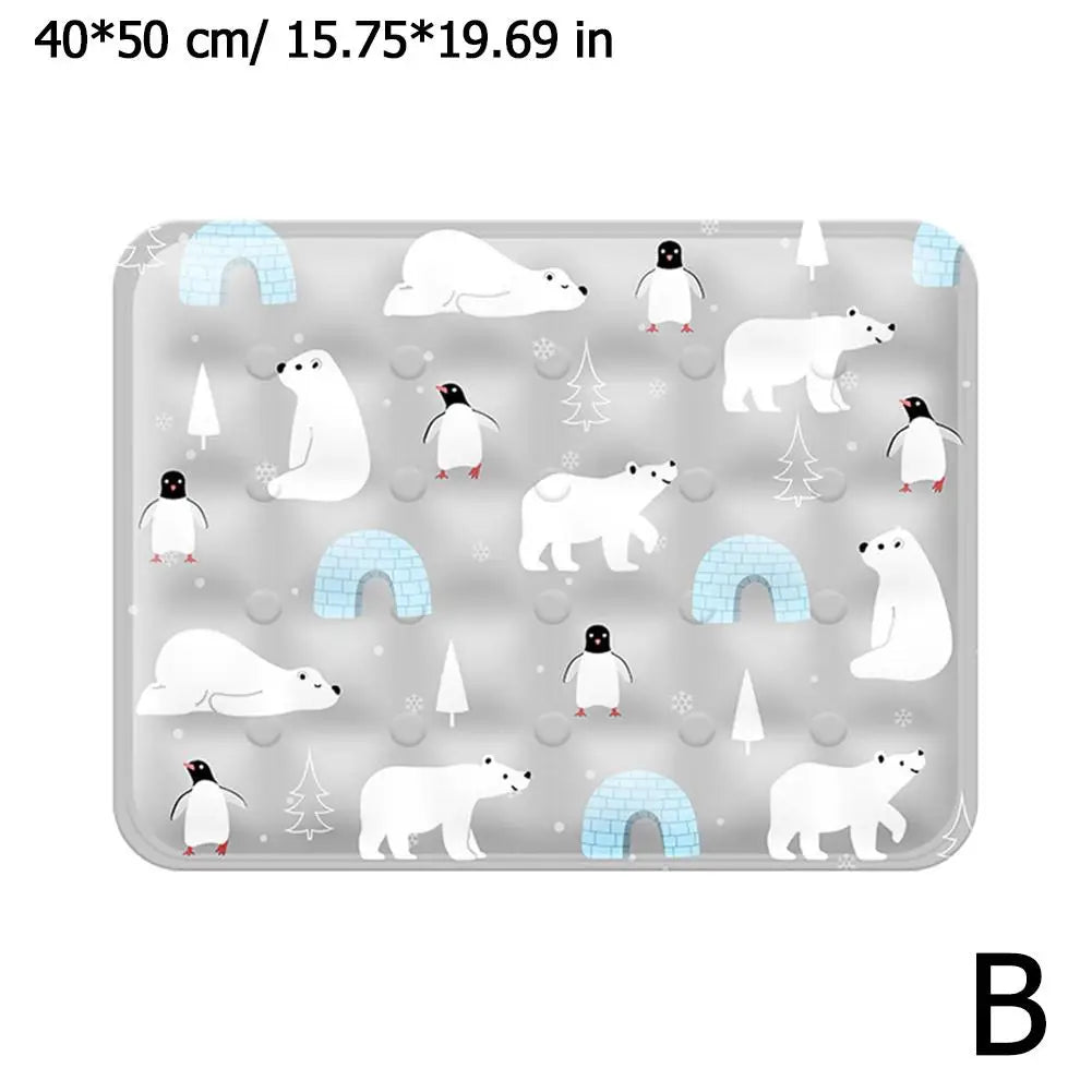Tapis de refroidissement Motifs Ours Polaire pour Chiens et Chats
