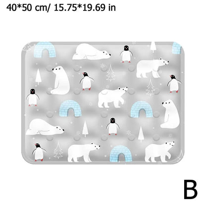 Tapis de refroidissement Motifs Ours Polaire pour Chiens et Chats