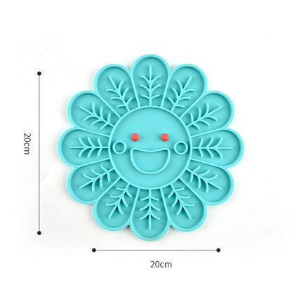 Tapis de léchage Modèles, Poisson, Fleur et Patte en silicone