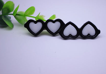 2pcs/1pair Fashion Style Pet Dog Hair Bows Dog Accessories Love Glasses Pet Dog Cat Hair Hairpin pet Accessories Products
