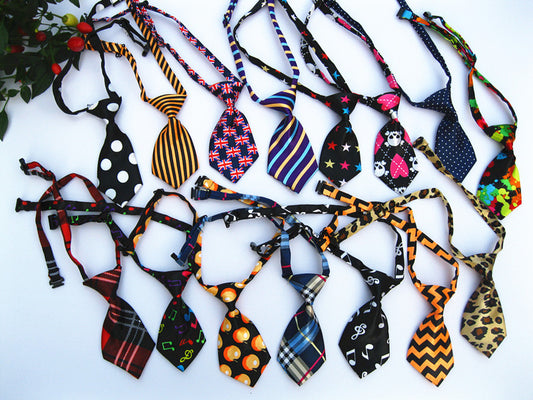 Ensemble de 10 Cravates Ajustables pour Chien et Chat