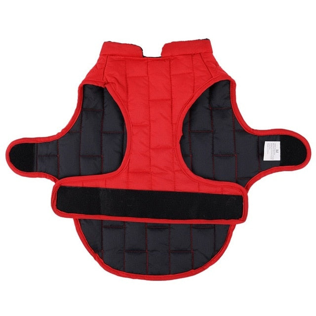 Winter Dog Clothes for Large Dogs Reflective Waterproof Big Dog Vest Jacket Reversible Bulldog Coat Adjustable Clothing for Dogs