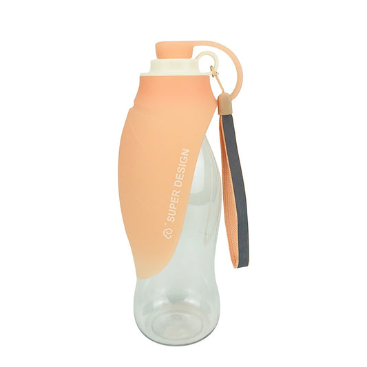 SUPER DESIGN - Bouteille d'eau portable 580 ml - Plein air, Voyages - Chiens et Chats - Orange