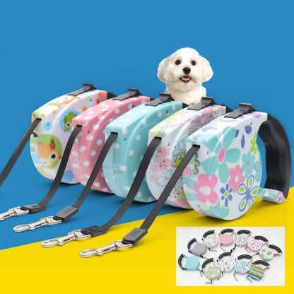 Laisse rétractable automatique pour chien de 5M avec design unique et magnifique