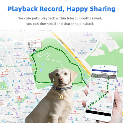 Smart Pet Positioning Bell GPS Locator Waterproof Electronic Collar Anti-lost Device Pet Supplies For Dog Cats Multiple Language