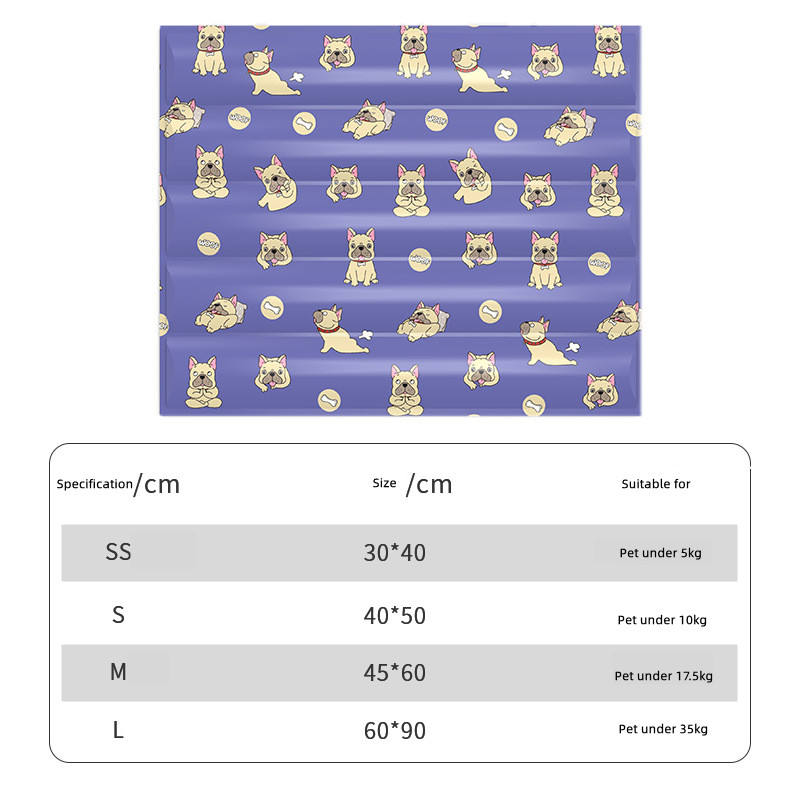 Coussin, Tapis refroidissant colorés à motifs pour Chien
