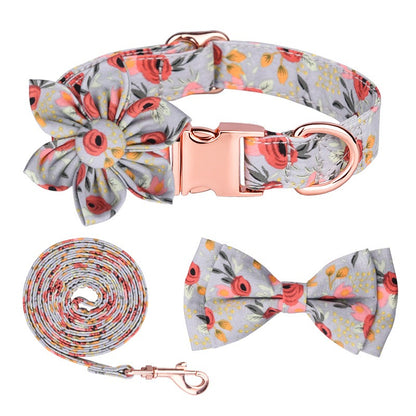 Ensemble Colliers en Cotton à motifs de Fleurs - 2 Choix de Couleurs