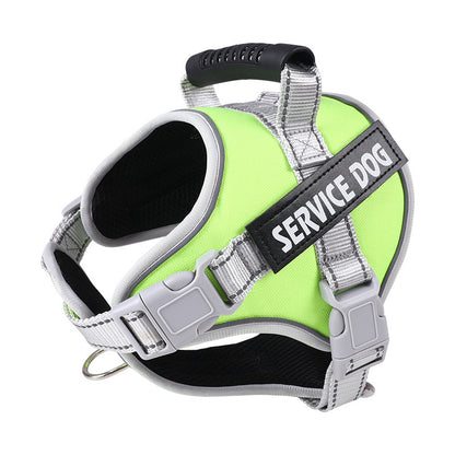 New Dog Chest Strap Large Dog Vest Style Walking Explosion-Proof Reflective Pet Chest Strap