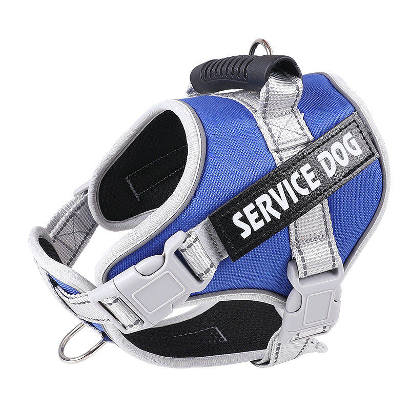 New Dog Chest Strap Large Dog Vest Style Walking Explosion-Proof Reflective Pet Chest Strap