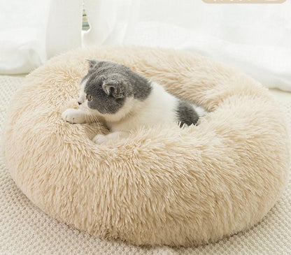 Round Plush Pet Winter Warm Pet Cat Litter Dog Bed Cat Mat Pet Supplies Dog Kennel Cat Litter