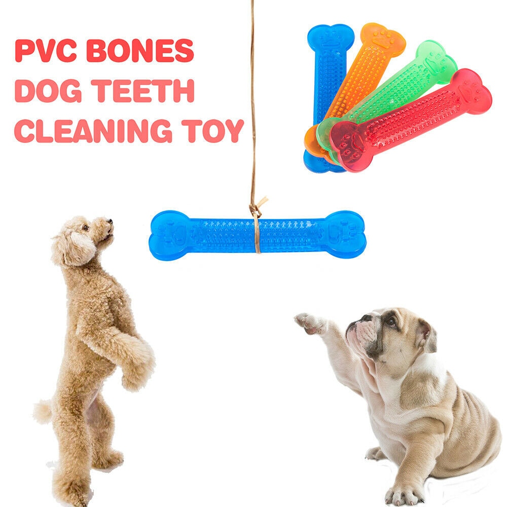 Pet Dog Chew Toys Rubber Bone Toy Aggressive Chewers Dog Toothbrush Doggy Puppy Dental Care