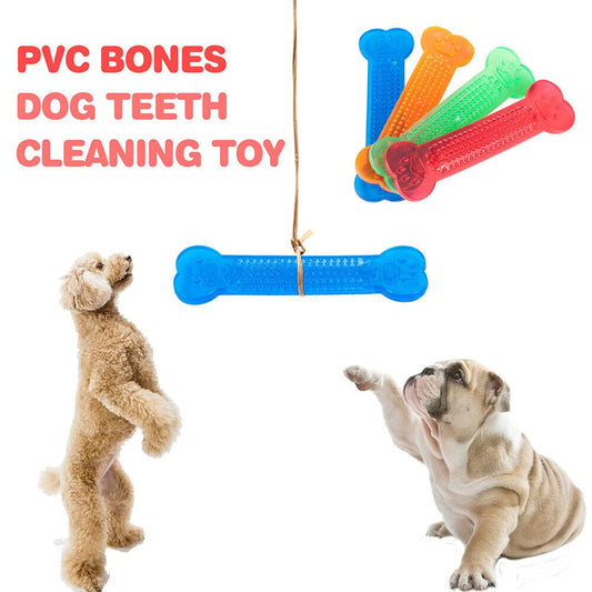 Pet Dog Chew Toys Rubber Bone Toy Aggressive Chewers Dog Toothbrush Doggy Puppy Dental Care