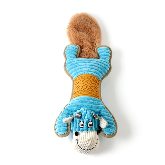 Peluche Hippopo Bleu Amusant pour Chiens - 52cm