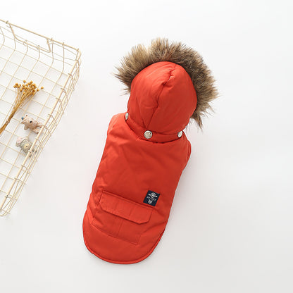 Manteaux d'hiver Mode Air-Force Dog avec capuchon Pour Chiens