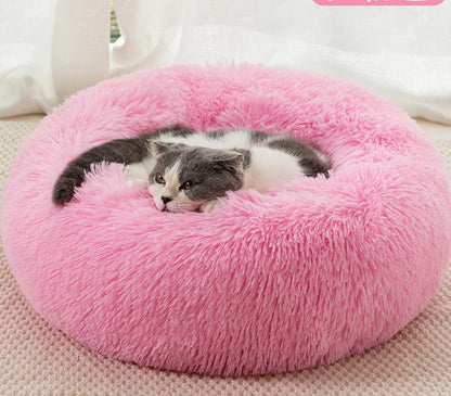 Round Plush Pet Winter Warm Pet Cat Litter Dog Bed Cat Mat Pet Supplies Dog Kennel Cat Litter