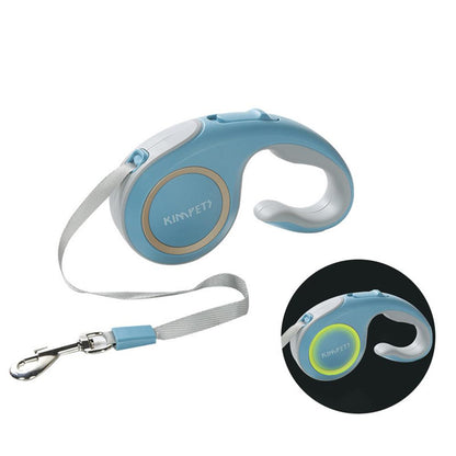 Laisse Kimpets fluorescent rétractable, automatique et de qualité supérieur pour chien et chiot 3M