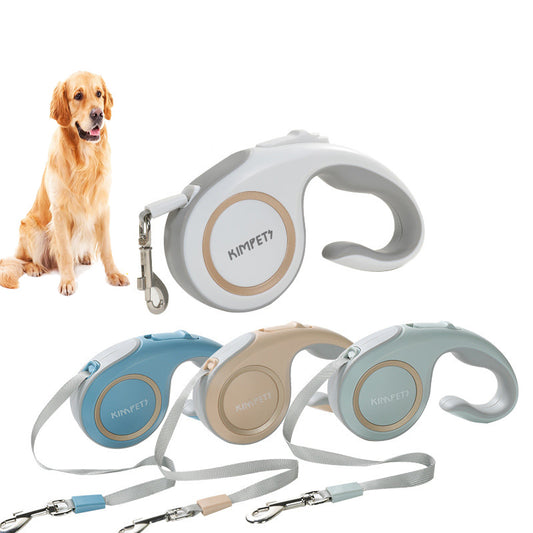 Laisse Kimpets fluorescent rétractable, automatique et de qualité supérieur pour chien et chiot 3M