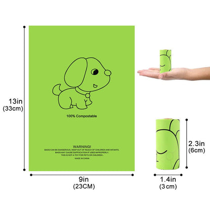 Biodegradable Dog Waste Bags - Durable Eco-Friendly Roll