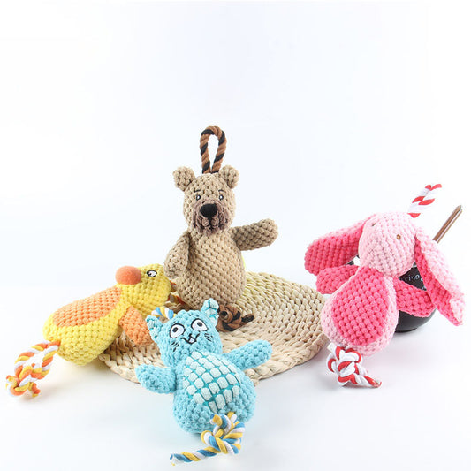 Dog Plush Toys Pet SuppliesCorn Velvet Depression Toys New Cat Supplies