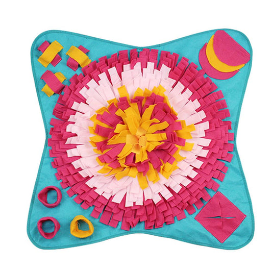 Dog Pet Snuffle Mat Washable Dog Training Blanket Dogs Smelling Mat IQ Training Pressure Releasing Nose Work Toy
