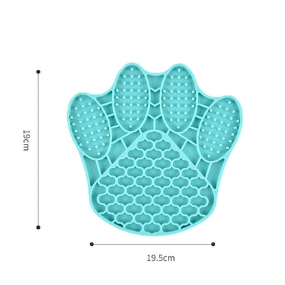 Tapis de léchage Modèles, Poisson, Fleur et Patte en silicone