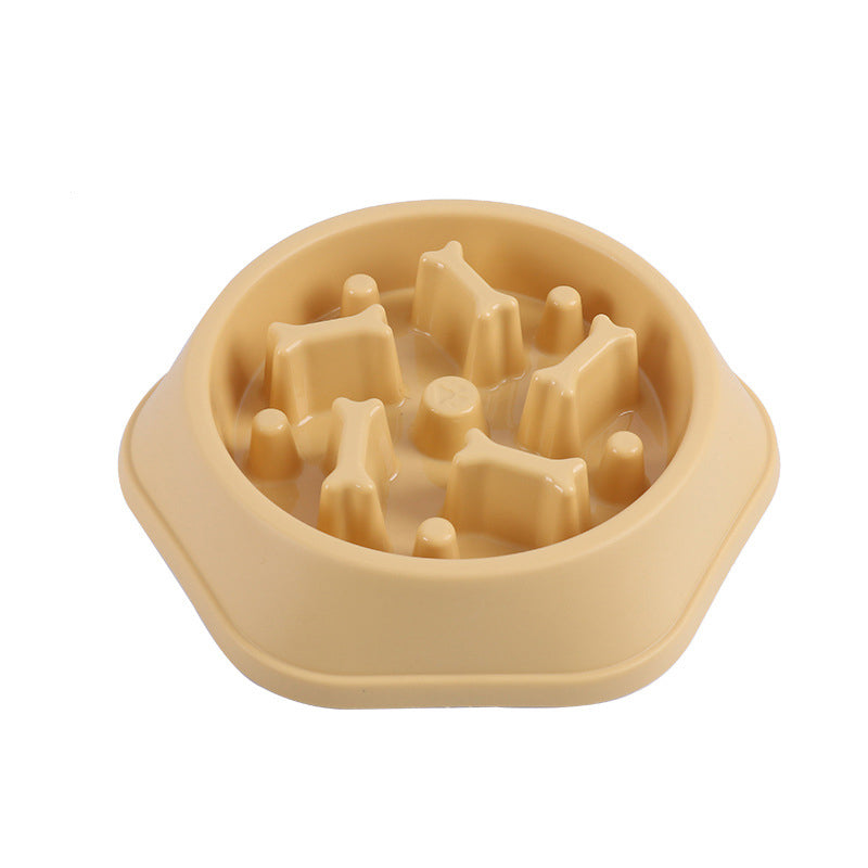 Anti-Choking Pet Slow Food Bowl Bone Shaped Slow Food Dog Bowl Food Bowl Anti-Spill Pet Bowl