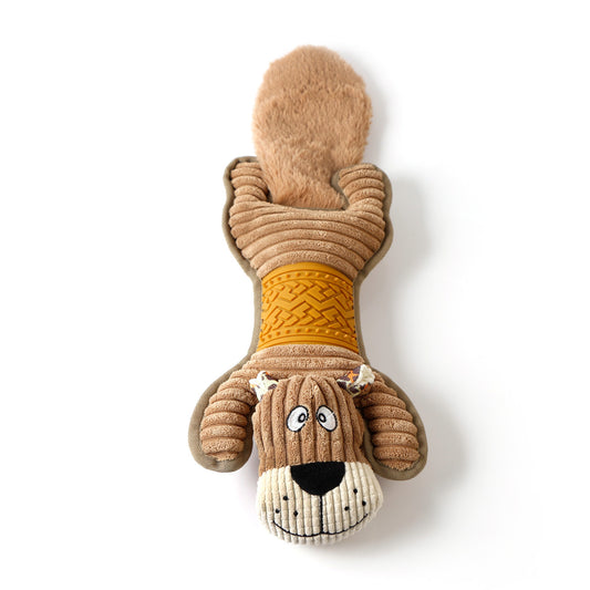Peluche Lion Brun Amusant pour Chiens - 52cm